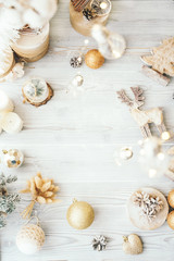 New year decor composition.