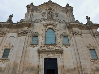 Fototapeta na wymiar Matera - Facciata della Chiesa di San Francesco