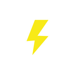 thunderbolt power energy light flat icon