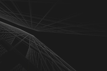 Architecture construction perspective designing abstract background.