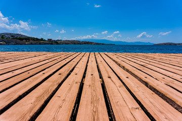 wooden pier on the beach