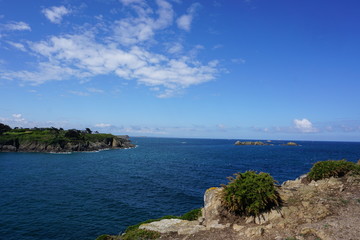 Obraz premium Steilküste St. Malo in der Bretagne