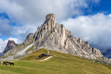 Italy Dolomites moutnain - Passo di Giau in South Tyrol