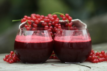 homemade currant juice 