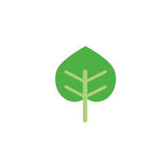 foliage nature leaf icon flat
