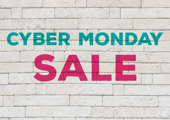 Banner for Cyber Monday sale with space for text