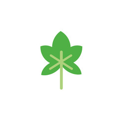 foliage nature leaf icon flat