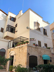 houses  in old town Bari, Puglia, South Italy