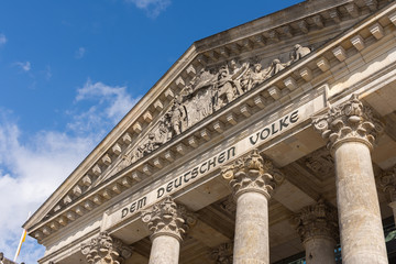 Reichstag building, the most visited parliament in the world, historic edifice in Berlin, Germany