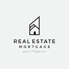 Real estate apartment house custom logo vector icon illustration custom logo design vector