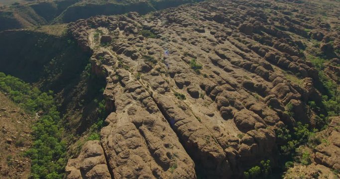 Aerial Red Centre Kings Canyon rock formations Australia