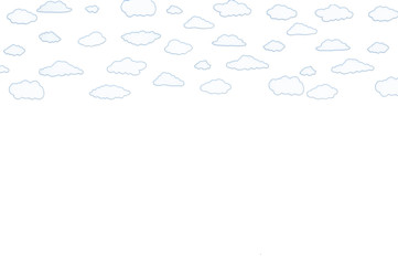 white clouds on a white background