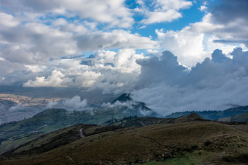 Clouds over the mountains - Quito