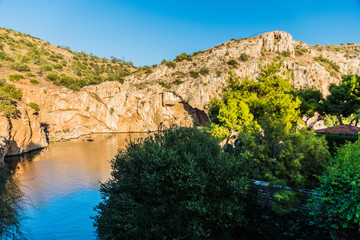 Jezioro Vouliagmeni Grecja Pireus