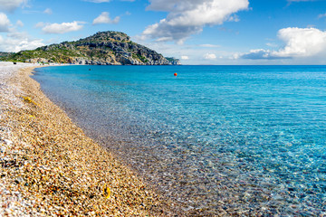 Afandou Beach Rhodes Greece - obrazy, fototapety, plakaty