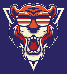 Cool Tiger Mascot