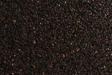 Background from buckwheat malt. Сereals for the production of alcoholic beverages and animal feed. Flat lay