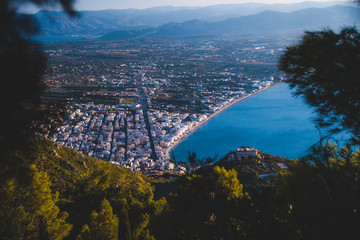Panorama Koryntu Peloponez Grecja