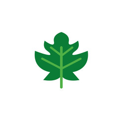 foliage nature leaf icon flat
