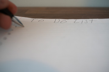 To Do list line paper