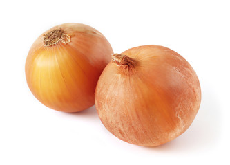 Onion isolated on white background.