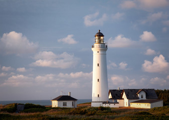 Denmark Lighthouse on the North Sea Coast