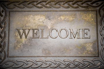 wet and dirty welcome mat