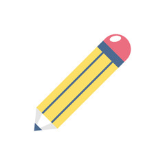 pencil supply school education learning flat style
