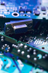 Fototapeta premium Close-up of electronic circuit board