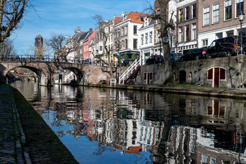Fototapeta premium Dutch canal in Utrecht
