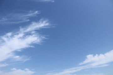 Cielo e nuvole in autunno