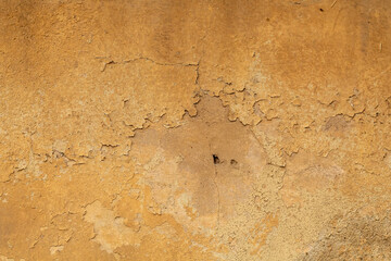 Old Weathered Yellowish Concrete Wall Texture