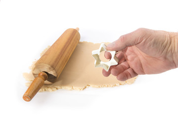 making home made cristmas cookies