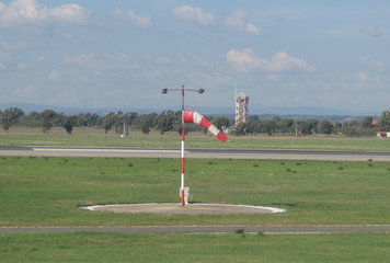 windsock at the airport