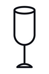 Isolated alcohol cup icon vector design