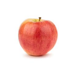 Red yellow apple. Isolated on white background.	