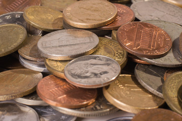 group of coins from many countries