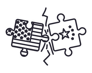 commercial war between china and usa vector design