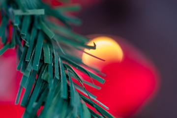  Christmas party with decorations and traditional colors
