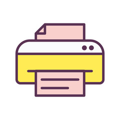 Printer icon - Print symbol - Print paper or document sign