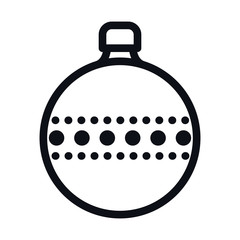 Merry christmas sphere vector design