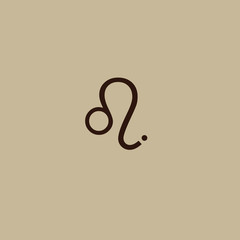 the simple elegant logo of business with brown colour