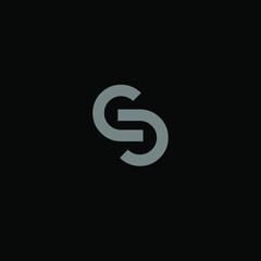 the simple elegant logo of letter s