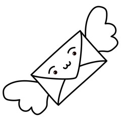 Isolated envelope icon vector design