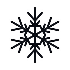 Merry christmas snowflake vector design