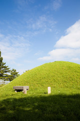 Obraz premium Royal Tomb of King Jinpyeong in Gyeongju-si, South Korea.
