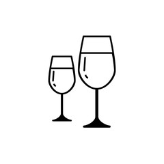 Wine Glass Icon Vector