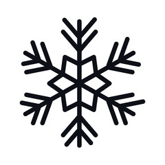 Merry christmas snowflake vector design