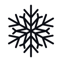 Merry christmas snowflake vector design
