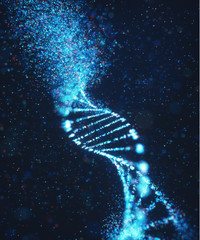 Oxidative DNA Damage Genetic Disorder Molecular Structure - obrazy, fototapety, plakaty